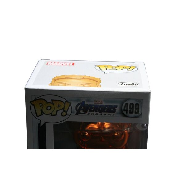 Funko POP Marvel Avengers Endgame Orange Chrome Hulk #499 Walmart Exclusive - Picture 2 of 11